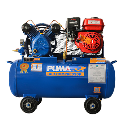 ปั๊มลม PUMA 1 แรง ติดเครื่องยนต์ iPOWER เบนซิน (gasoline)