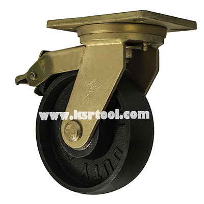 ล้อเหล็ก ขาเชื่อมหนาพิเศษ R500 - ล้อเป็น - เบรก