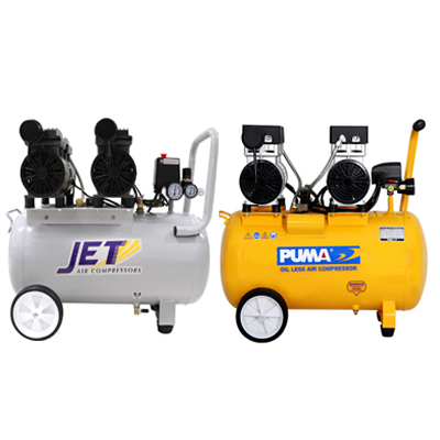 ปั๊มลมเสียงเงียบ ไร้น้ำมัน Oil Free  50 ลิตร