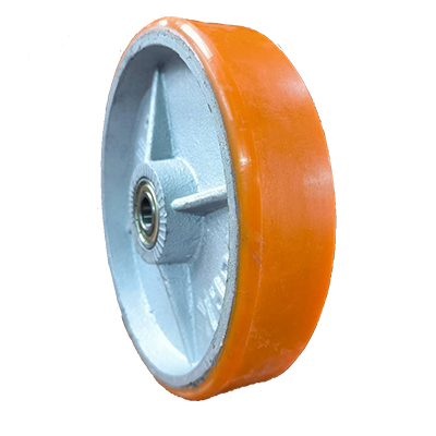 ล้อโพลียูรีเทรน ขาปั๊ม เฉพาะล้อ+ลูกปืน